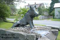 Lyndonville, VT - The Boar Fountain - Left